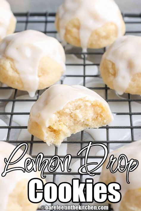 Tart Glaze, Lemon Drop Cookies, Drop Cookie Recipes, Simple Desserts, Lime Cookies, Food Bars, Bake Recipes, Eat Cookies, Gluten Free Desserts Recipes