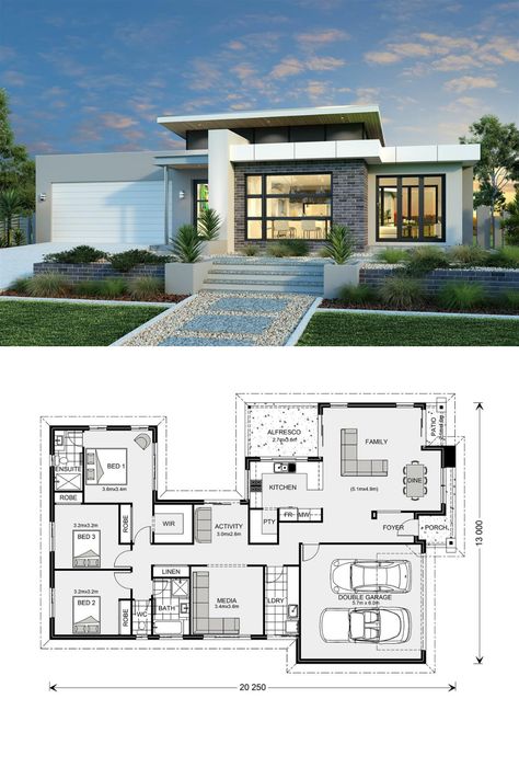 Splendid Three Bedroom Modern House Design Modern House Projects Plans, Small Modern Contemporary House Design, One Floor Modern House Design, Bungalow House Design Floor Plan, Three Bedroom House Plan Three Bedroom House Plans Modern, 3 Bedroom Modern Bungalow House Plans, 3 Bedroom Home Floor Plans Small, Two Bedroom House Plans Modern, Small Modern Home Plans