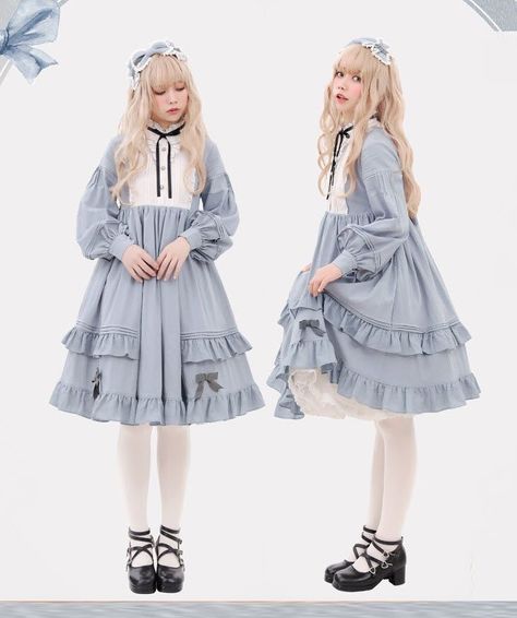 Surgical Gown, Op Dress, Lolita Outfits, Classic Lolita, Kawaii Dress, Kawaii Fashion Outfits, Moda Vintage, Back In Stock, Lolita Dress