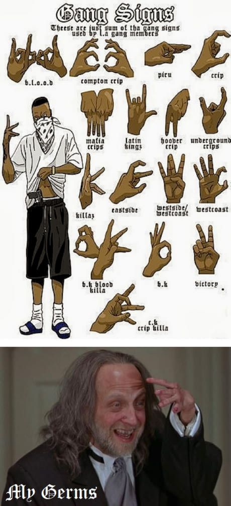 The world's most fearsome gang of them all 2pac Funny Pictures, South Side Gang Signs, Gang Story Ideas, True Brown Style 13 Gang, East Side Gang Sign, Gang Profile Pic, 90s Gangster Aesthetic, Gang Signs Meanings, Norte Gang