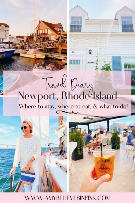 Travel Diary: Newport, Rhode Island - Amy Littleson Newport Rhode Island Bachelorette, Rhode Island Vacation, Vineyard Vacation, Rhode Island Travel, Vacay Ideas, England Trip, Paradise Travel, East Coast Travel, American Summer