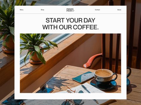 Website Design Coffee Shop, Coffee Landing Page, Coffee Website Design, Coffee Websites, Cafe Website Design, Coffee Shop Website, Ux Project, Cafe Website, Agency Landing Page