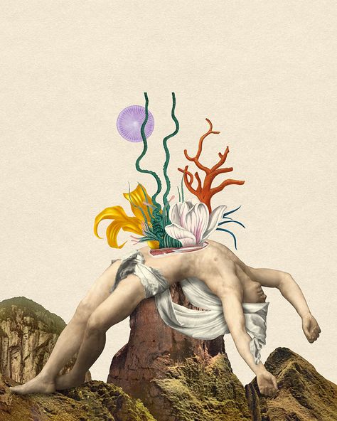 Futamono on Behance Warm Bodies, Surreal Collage, Psy Art, Ap Art, Dessin Adorable, Anatomy Art, Surreal Art, Digital Collage, Painting Inspiration