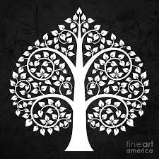 Bodhi Tree … Mehr Tree Of Life Tattoos, Bodhi Tree Art, Painting Tree Of Life, Worli Painting, Tree Prints, Art Buddha, Bodhi Tree, Tree Of Life Tattoo, Tanjore Painting