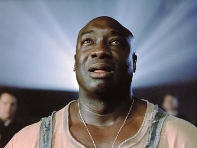 John Coffey! The Green Mile  Like the drink, but spelled different  I cried for days! :( Michael Clarke Duncan, John Coffey, The Green Mile, Michael Clarke, Beau Film, Ugly Cry, Movie Blog, Septième Art, Tom Hanks