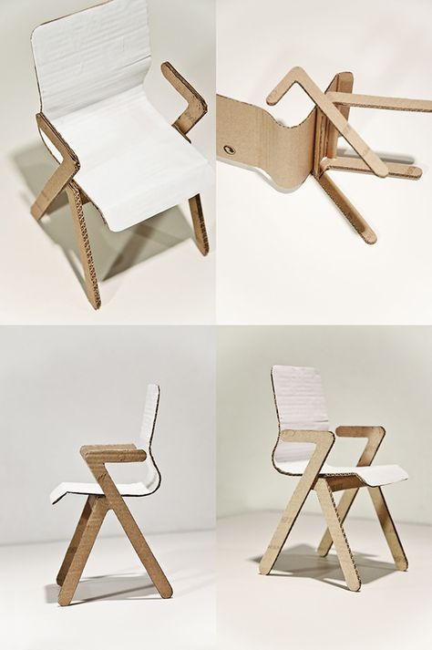 Vi chair on Behance Cardboard Chair, Kids Recliner Chair, Cardboard Model, Furniture Design Sketches, Prototype Design, Miniature Chair, Flat Pack Furniture, Interior Design Sketches, Architecture Model House