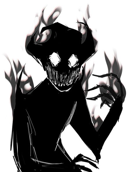 Ink Creature Art, Ink Character Design, Eldrich Horrors, Shadow Character Design, Creepy Animation, Dnd Bosses, Shadow Monsters, Ink Monster, Demon Character