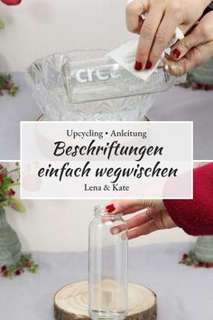 Heute zeige ich Dir mit einer Upcycling-Idee, wie Du eine leere Smoothie-Flasche in eine hübsche Vintage Vase verwandelst. Mit der Anleitung zeige ich Dir auch, wie Du die Beschriftung der Flasche mit einem Hausmittel, das Du sicher zu Hause hast, ganz einfach entfernst! Beschriftung entfernen, Upcycling Ideen, true fruits Schrift entfernen, Smoothie Flasche Glas upcylcing, etikett #upcycling #diy Vase Upcycling, True Fruits Upcycling, Smoothie Bottle, Vine Bottle, Glas Diy, True Fruits, Fruit Diy, Milk Packaging, Upcycling Diy