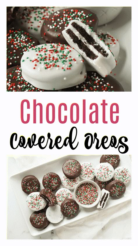 Easter Chocolate Covered Oreos, Oreo Recipe, Cookie Recipes Holiday, Christmas Cookie Recipes Holiday, Wilton Candy Melts, Oreo Balls, Pie Pie, Candy Sprinkles, Frozen Chocolate