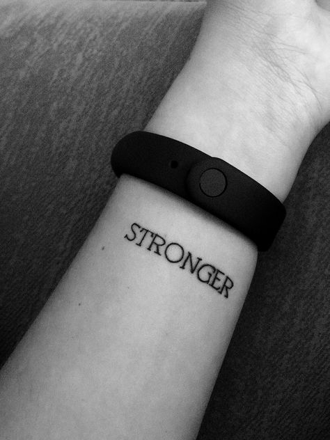 Stronger Tattoo, Small Spiritual Tattoos, Strong Tattoos, Tattoos Simple, Semicolon Tattoo, Small Tattoos Simple, Bike Photoshoot, Initial Tattoo, Happy Mood