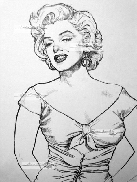 rose of niagara by aramismarron.deviantart.com on @deviantART Marilyn Monroe Drawing, Marilyn Monroe Artwork, Arte Pin Up, Marilyn Monroe Portrait, Marilyn Monroe Art, Art Drawings Sketches Pencil, Pencil Art Drawings, Cool Art Drawings, Sketchbook Art Inspiration