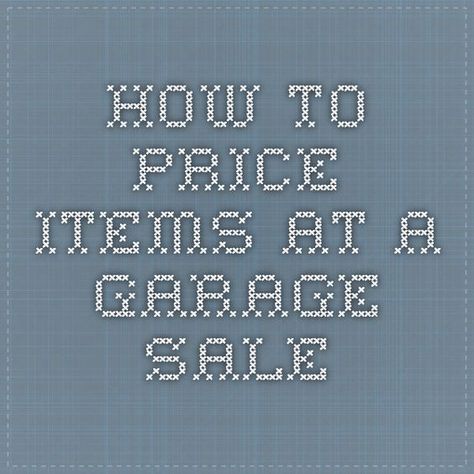 Yard Sale Pricing Guide, Garage Sale Pricing Guide, Yard Sale Clothes Rack, Yard Sale Hacks, Yard Sale Organization, Garage Sale Organization, Garage Sale Tips, Yard Sale Signs, Estate Planning Checklist