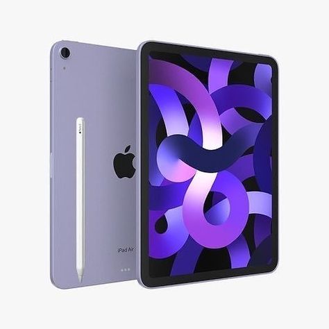 Apple Ipad Air Purple, Ipad Air 5 Purple, Ipad Air Purple, Ipad With Pen, Apple I Pad, Ipad Purple, Purple Ipad, Ipad Air 2022, Ipad 2022