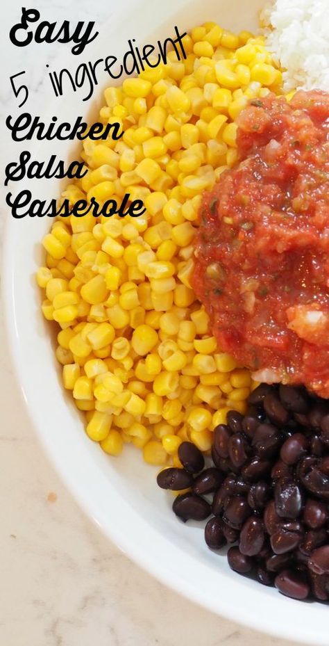 Recipes That Use Salsa, Chicken Salsa Bake, Recipes Using Salsa, Chicken And Salsa Recipe, Chicken With Salsa Recipe, Recipes With Salsa, Salsa Chicken Casserole, 5 Ingredient Meals, Chicken With Salsa