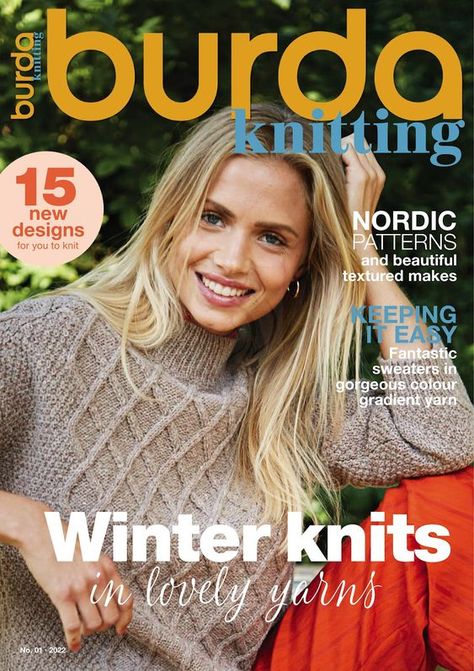 Designer Knitting Patterns, Knitwear Inspiration, Creative Knitting, Burda Patterns, New Nordic, Vogue Knitting, Diy Magazine, Crochet Magazine, Knitting Magazine