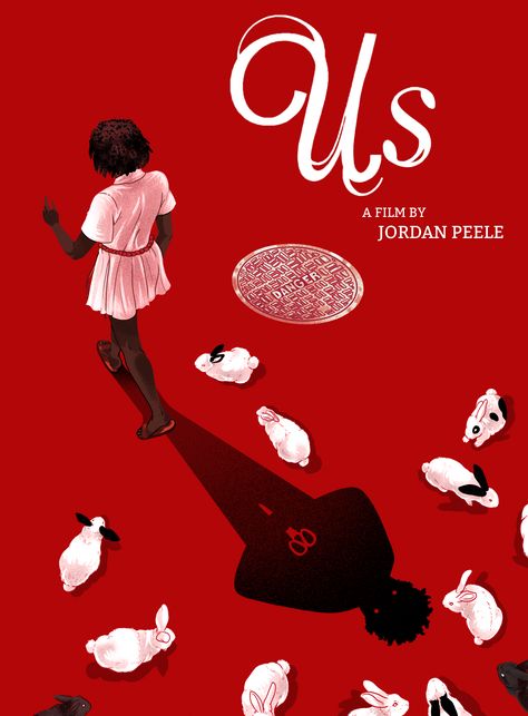 Us (2019) [1194 x 1620] Us 2019, This Is Us Movie, Film Posters Art, Best Movie Posters, Film Poster Design, Movie Poster Wall, Horror Movie Art, Horror Movie Posters, Alternative Movie Posters