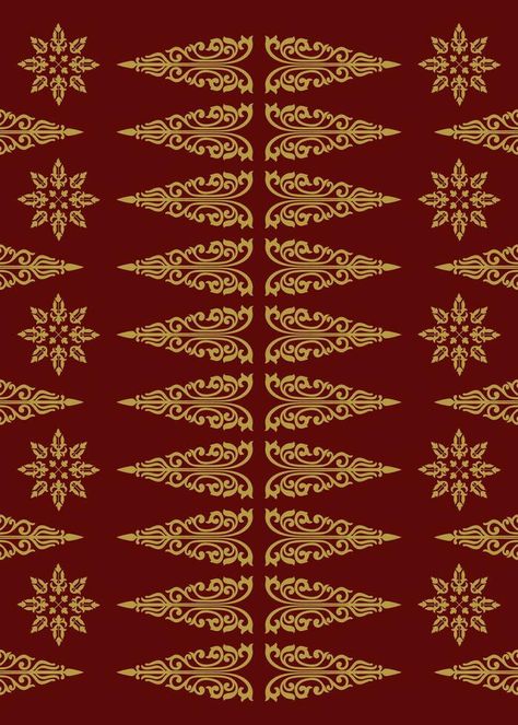 Songket Design, Songket Pattern, Indonesia Traditional, Pattern Batik, Red Color Combinations, Maroon Background, Design Pattern Art, Coffee Brand, Art Theory