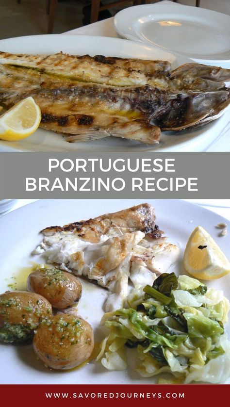 Global Gourmet: Learn how to make Portuguese Whole Branzino at home | Fish Recipe | Seafood | Grill Recipes #branzino #fish Bronzino Fish Recipe, Branzino Fish Recipe, Branzino Fish, Whole Branzino, Branzino Recipe, Seafood Grill, Cooking Dishes, Grilled Seafood, Grill Recipes