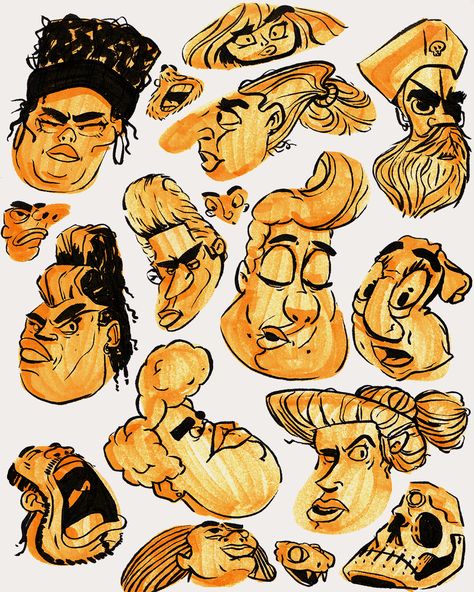 #art #artist #artoftheday #artwork #characters #characterdesign #characterillustration #conceptart #creative #design #digitalart #draw #drawing #doodle #everyday #expression #faces #heads #illustrator #illustration #inkart #inkdrawing #portrait #puzzle #shape #sketch⁣ #sketchbook #paper #TOUCHmarker Shape Sketch, Puzzle Shape, Personal Illustration, Sketchbook Inspo, Cartoon Face, Principles Of Design, Character Sketches, Design Animation, Illustrator Illustration