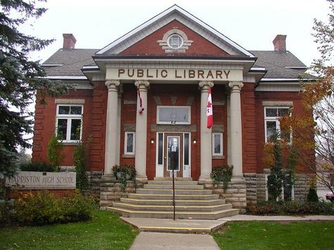 library Library Aesthetic Exterior, Victorian Library Exterior, Library Exterior Architecture, Old Library Exterior, Library Building Exterior, Library Exterior Design, Library Architecture Exterior, Library Building Design, Public Library Exterior