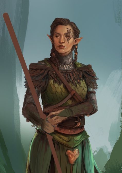 Dragon Age Elf, Elf Female, Dnd Elves, Elf Druid, Pathfinder Character, Dnd Ideas, Elf Art, Wood Elf, Fantasy Portraits