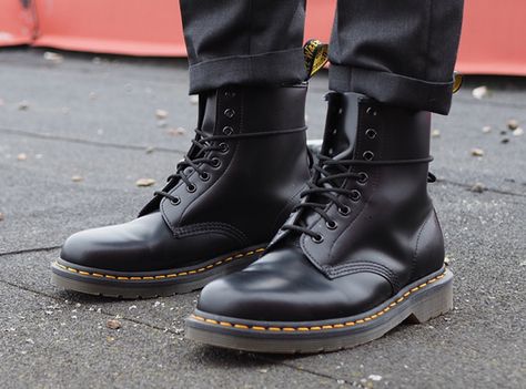 The Essential Winter Boot Styles For Men Boot Styles For Men, Men's Winter Boots, Leather Martin Boots For Winter Streetwear, Leather Chelsea Boots Men Outfit, Mens Winter Leather Boots, Solovair Boots Outfit Men, Men's Winter Leather Boots, Mens Winter Fashion Boots, Mens Boots Outfit