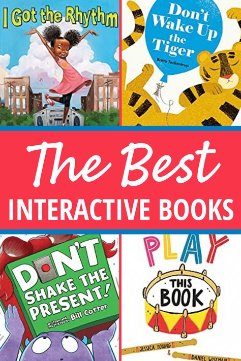 Find the best interactive books for your kids in preschool, pre-k, TK, and kindergarten. These hands-on books will get your kids excited and engaged. When you are looking for ways to make storytime fun for preschoolers, try these interactive books that include touch and feel books, lift-the-flap, and other books that require participation. Perfect for your classroom library, book center, and will work well for circle time or storytime. via @Early Learning Ideas Storytime For Preschoolers, Preschool Book Themes, Interactive Preschool Books, Pre K Book Activities, Interactive Read Aloud Kindergarten, Pre K Library Activities, Story Time Ideas Preschool, Interactive Read Aloud Preschool, Best Preschool Books