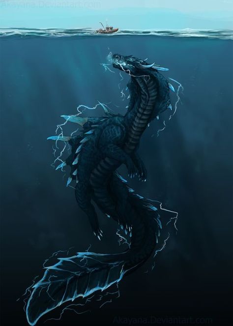 Lyssandra de Dragão Marinho Monster Hunter Art, Bawah Air, Empire Of Storms, Water Dragon, Fantasy Beasts, Sea Dragon, 다크 판타지, Dragon Pictures, Fantasy Monster