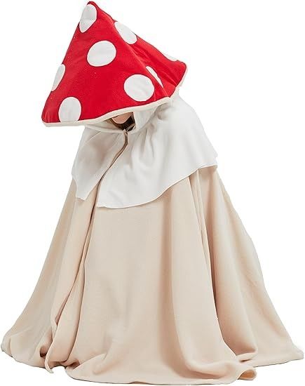 Amazon.com: Red Mushroom Costume Mushroom Cape Fun and Comfy Adult Costume for Women and Men : Clothing, Shoes & Jewelry Hunger Games Halloween Costumes, Bug Costume, Mushroom Costume, Mushroom Hat, Costume For Women, Mushroom Fairy, Red Mushroom, Halloween And Christmas, Mushroom Design