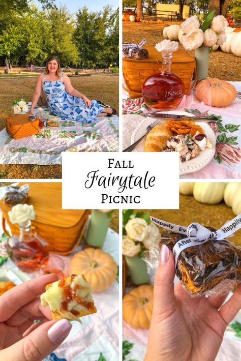 Who says rosé is just for summer? Here's a dreamy fall fairytale picnic for you! Autumn Picnic Food, Romantic Fall Picnic, Witch Picnic, Fall Picnic Decor, Autumn Picnic Aesthetic, Fall Picnic Aesthetic, Fall Picnic Ideas, Autumn Picnic, Fall Picnic Food Ideas