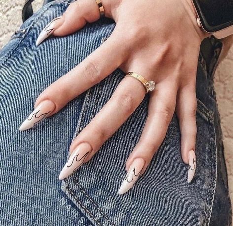 Rave Nails, Maquillage On Fleek, Simple Acrylic Nails, Cute Gel Nails, Nail Swag, Minimalist Nails, Fire Nails, Pretty Acrylic Nails, Chic Nails