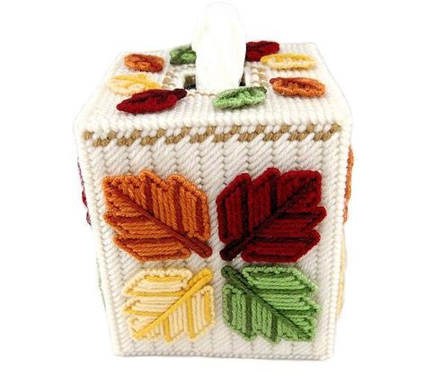 Great fall item to keep a tissue handy for those fall sniffles. Fits a regular size boutique style tissue box. A new box of tissues will be included! Made of 4-ply acrylic yarn over plastic canvas. Proudly hand stitched in the USA. PLEASE FAVOR MY SHOP SO YOU DONT MISS OUT ON ANY Autumn Patterns, Autumn Poster, Plastic Canvas Coasters, Poster Frames, Plastic Canvas Tissue Boxes, Plastic Canvas Patterns Free, Fall Patterns, Fall Items, Fall Projects