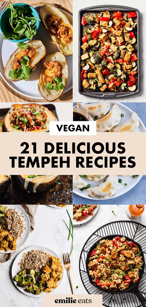 Vegan Tempeh Recipes, Tempeh Recipes Vegan, Vegan Blt Sandwich, How To Cook Tempeh, Vegan Split Pea Soup, Resep Vegan, Vegan Tempeh, Baked Tempeh, Tempeh Bacon