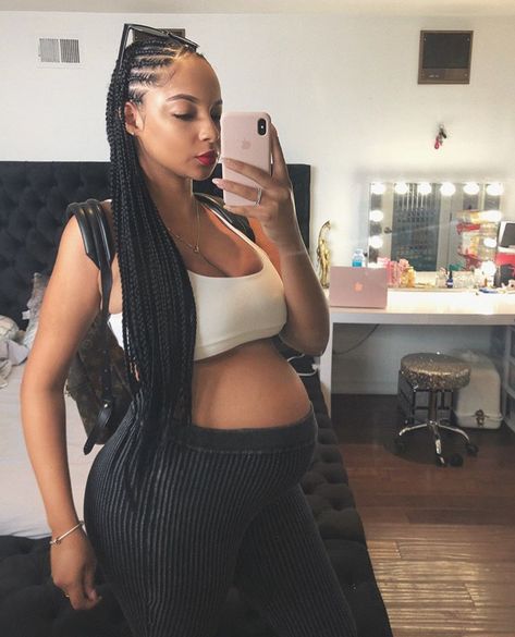 Follow for more related pins> @ashleen_23 Meal Prep Ideas For Beginners, Crochet Box Braids Hairstyles, Pregnancy Slay, Pregnancy Hairstyles, Pregnant Bellies, Hair Cuff, Cute Pregnancy Pictures, Crochet Box Braids, Preggo Fashion