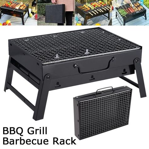 Camping Cooker, Portable Bbq Grill, Mini Grill, Portable Barbecue, Bbq Grill Design, Portable Bbq, Outdoor Stove, Portable Grill, Camping Grill