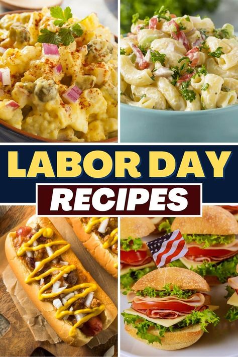 Looking for the best Labor Day recipes? From appetizers to sides to entrees, these dishes will make your Labor Day feast spectacular. Laborday Weekend Food, Labor Day Side Dish Recipes, Labor Day Menu Ideas, Labor Day Food Ideas Side Dishes, Labor Day Ideas, Labor Day Party Ideas, Labor Day Food Ideas, Labor Day Food, Labor Day Recipes