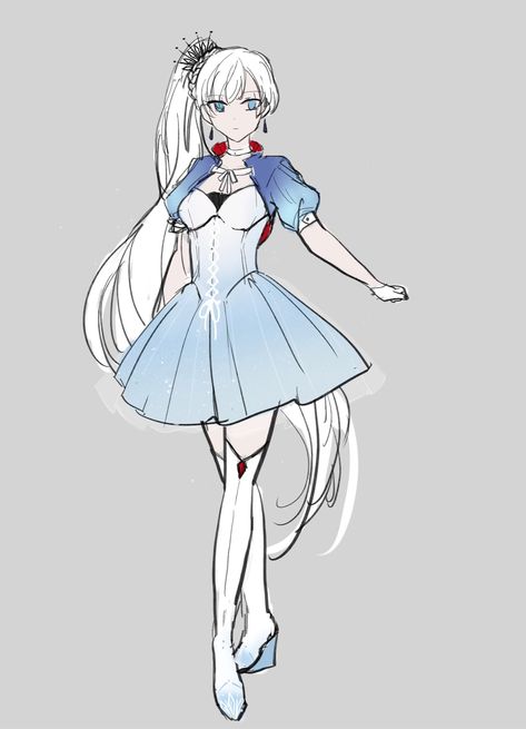 Weiss Atlas Mistral redesign high quality Rwby Redesigns, Weiss Rwby, Rwby Weiss, Rwby Characters, Rwby Fanart, Female Character, Female Character Design, Awesome Art, Animation Series