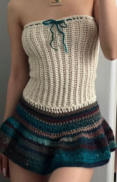 Crochet Skirt Aesthetic, Shoe Crochet, Earth Vibes, Crochet Short Dresses, 2024 Fits, Keychain Pattern, Mode Crochet, Crochet Clothing And Accessories, Crochet Dresses