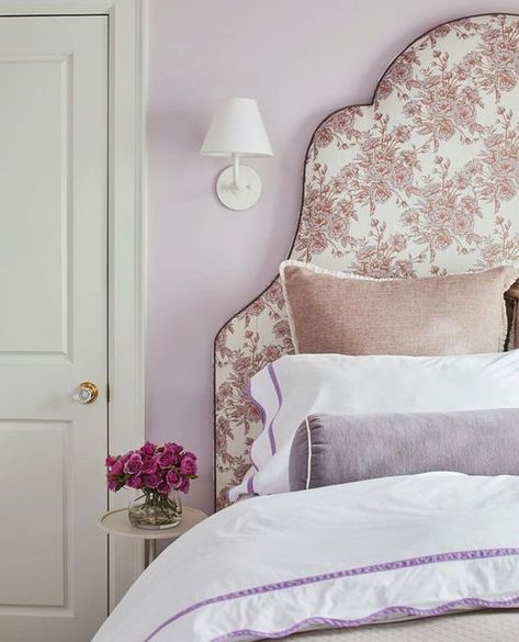 Oversized Headboard, Headboard Inspiration, Crown Silhouette, Kit Kemp, Beautiful Bed, Gorgeous Bedrooms, Headboard Designs, Bedroom Headboard, Big Girl Rooms