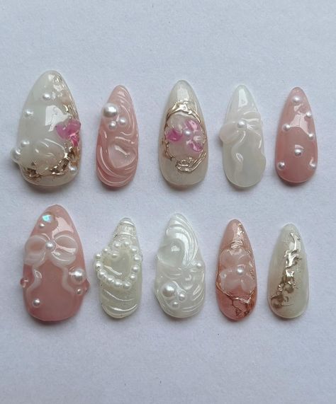 Angelic Nails Aesthetic, Beauty Flatlay, Pink Chrome Nails, Really Cute Nails, Cute Gel Nails, Soft Nails, Jelly Nails, Kawaii Nails, Manicure Y Pedicure