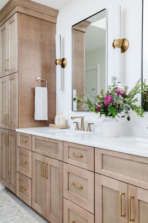 Bathroom Remodel Master 2024, White Washed Bathroom Vanity, Tiki Bathroom, Secondary Bathroom, Bathroom Revamp, 2024 Bathroom, Bathroom Transformation, Primary Bathroom, Master Bath Remodel