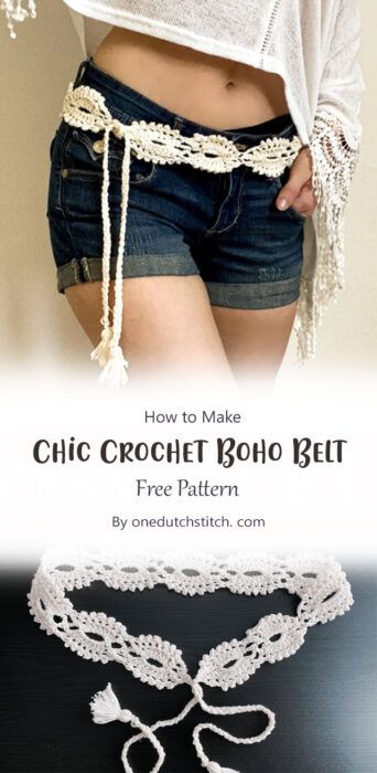 Crochet Lace Yarn Projects, One Skein Yarn Crochet Projects, Quick Crochet Clothing Projects, Crochet Belts For Women Free Pattern, Knit Belt Pattern, Crochet Boho Clothes, Crocheted Belt Free Pattern, Crochet Boho Belt Free Pattern, Lace Crochet Headband