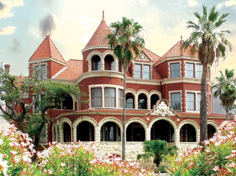 Moody Mansion | Visit Galveston Moody Mansion, English Homes, Fantasy Houses, Victorian Beauty, Texas Coast, Galveston Island, Crystal Beach, Galveston Tx, Fantasy House