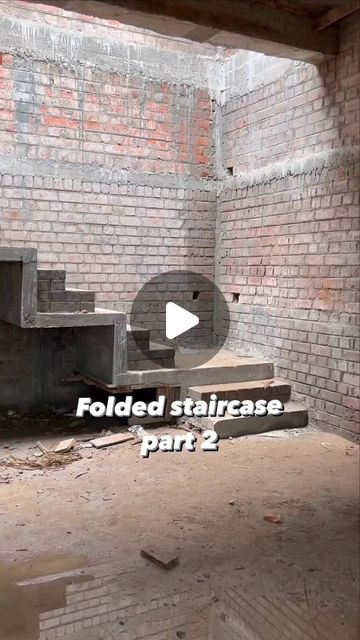 Thomas + Pulickan Arquitectos on Instagram: "Folded Staircase Part 2...." Staircase Design For Small House, Stairs Room Design, Stairs Building Architecture, Stairs Material Ideas, Living Room Staircase Design, Stairs Steps Design, Folding Staircase Design, Staircase Steps Design, Steps Design Interior Stairs Modern