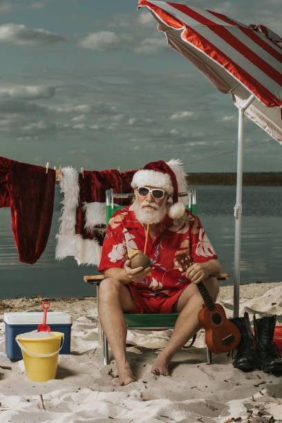 40,099 Santa Photo Stock Photos, High-Res Pictures, and Images - Getty Images Pet Santa Photos, Beach Christmas Pictures, Funny Christmas Cards Diy, Christmas Illustration Design, Santa Claus Photos, Beach Vacation Pictures, Santa Claus Pictures, Christmas Shots, Images Hello Kitty