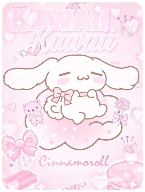 Pink Sanrio Poster, Cute Kawaii Posters, Hello Kitty Poster Prints, Cinnamoroll Poster, My Melody Poster, Kuromi Poster, Sanrio Prints, Cutecore Posters, Sanrio Poster