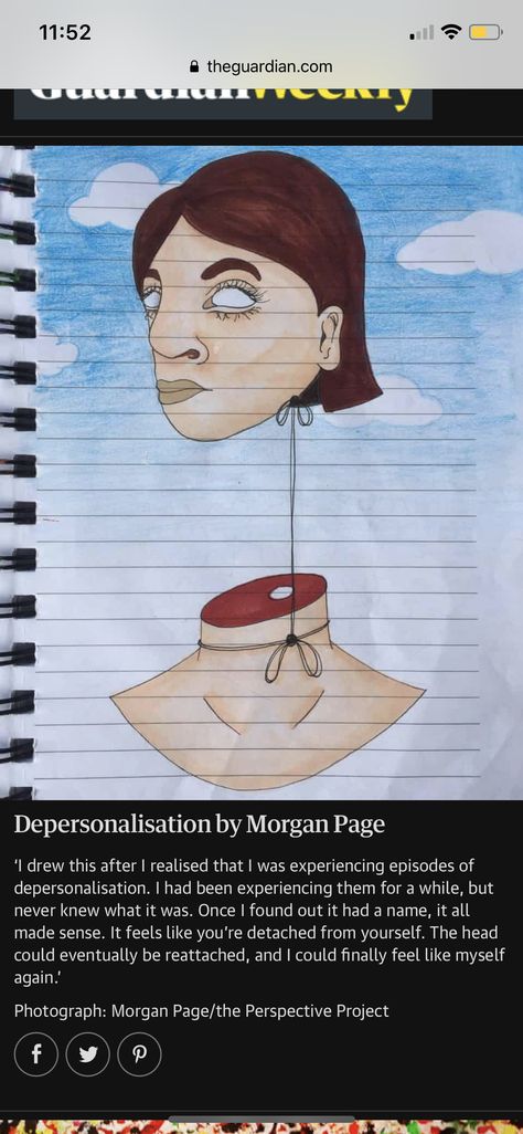 Depersonalisation Drawing, Depersonalisation Art, Painting Art Projects, Surreal Art, Painting Art, Surrealism, Art Projects, Art Painting, Paint