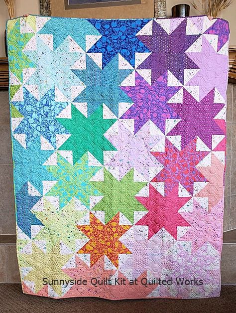 Easy Baby Quilt, Tula Pink Quilt, Pink Quilt, Quilt Pattern Download, Baby Quilt Pattern, Half Square Triangle Quilts, Scrap Quilt, Pink Quilts, Green Quilt