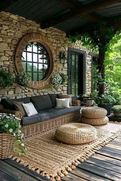 Outdoor Living Rooms, Small Balcony Ideas, Outdoor Living Room, Outdoor Decor Backyard, Outdoor Patio Decor, Backyard Patio Designs, Balcony Decor, Outdoor Rooms, Backyard Decor