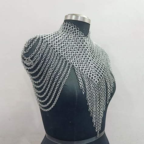 ❋ Chainmail Tops Now on Sale! ✨ Elevate your look with our stunning chainmail tops, now available at a special price! These unique pieces add a touch of metallic flair to any outfit, perfect for festivals, renaissance fairs, or everyday wear. • Website Link in Bio #chainmailtop #metallicfashion #festivalstyle #renaissancefair #statementpiece #shopnow Diy Chainmail, Spicy Clothes, Chainmail Top, Costume Inspirations, Wire Bending, Festival Clothes, Chainmail Jewelry, Random Outfits, Dearly Beloved